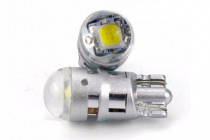 LED лампа (2шт) W5W(T10) 1SMD(5050) LG CHIP White в габар - 1