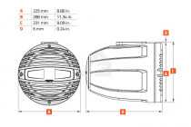 Морская акустика Hertz HTX 8 M-FL-C Coax 8' Flat Black (за 1 шт.) - 3